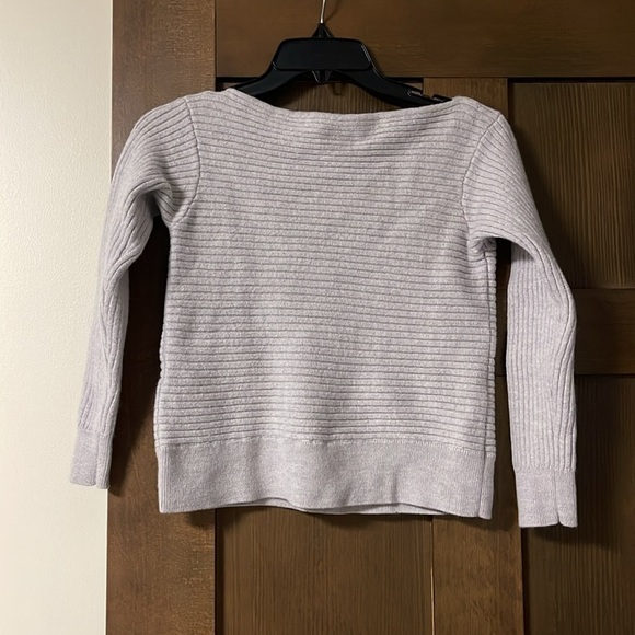 Babaton Aritzia Ribbed Knit Boatneck Merino Wool Sweater Size Small - Picture 6 of 7